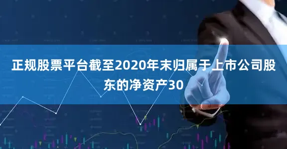 正规股票平台截至2020年末归属于上市公司股东的净资产30